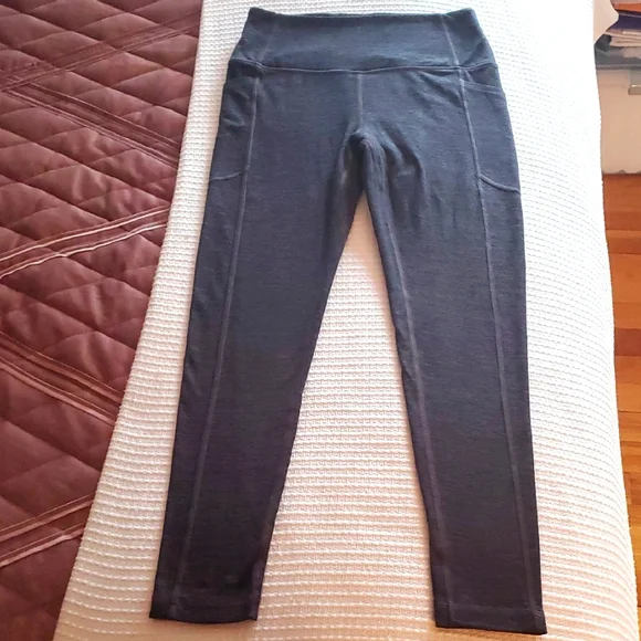 Victoria Secret High-Waisted Black/ Purple Tint Leggings - Picture 1 of 8
